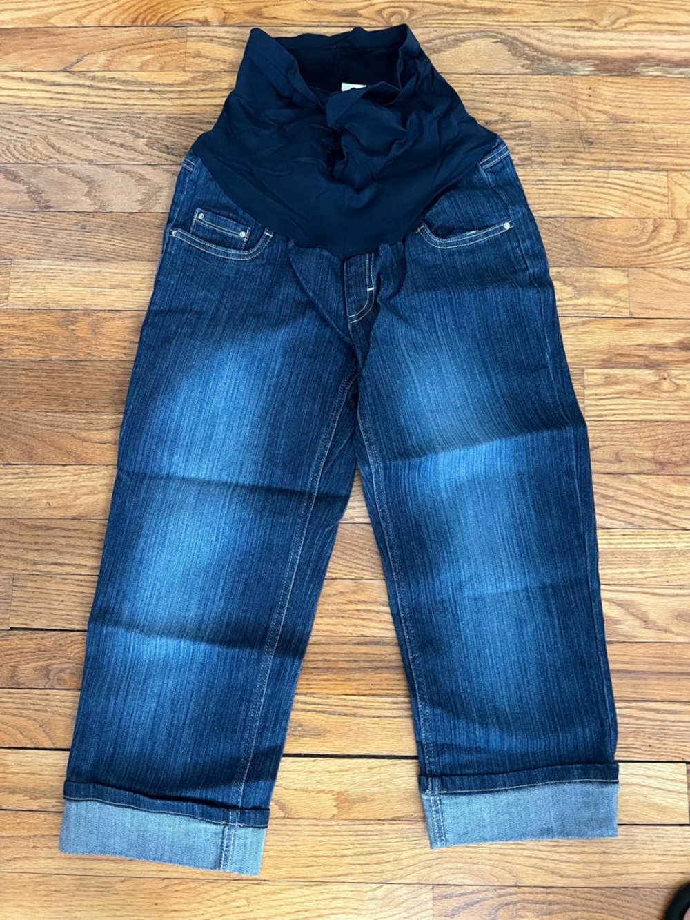 Motherhood Navy Blue Maternity Panel Jeans